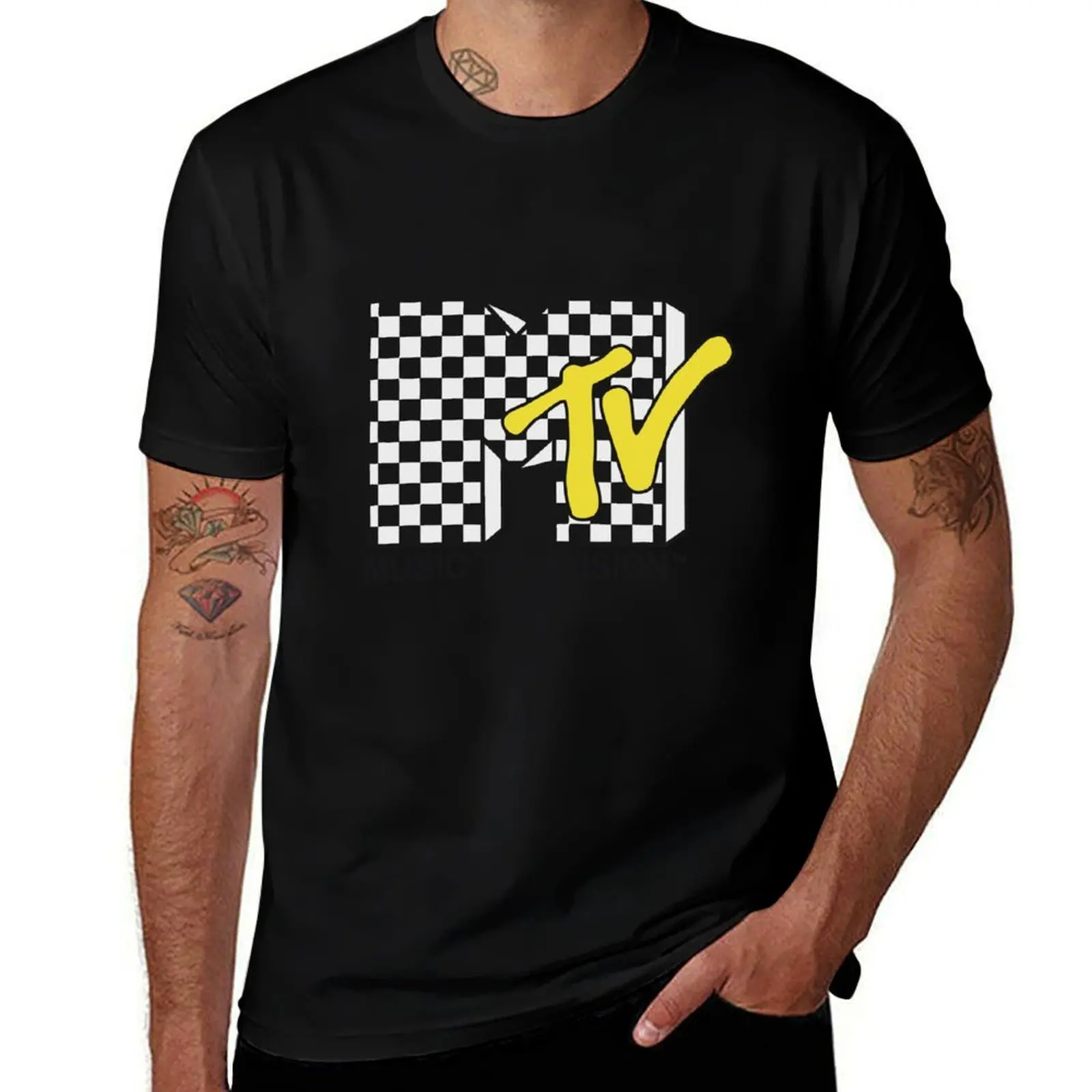 

Mtv T-Shirt printed t shirts for man t shirts for man pack cotton t shirt men 100% cotton luxury brand T-Shirt