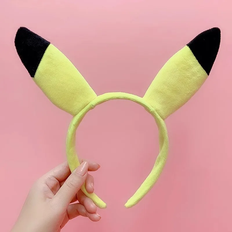 7 أنماط بيكاتشو لطيف إكسسوارات الشعر البوكيمون عقال زائد دمية عقال الشعر حبل معصمه Kawaii ألعاب أطفال تأثيري الهدايا
