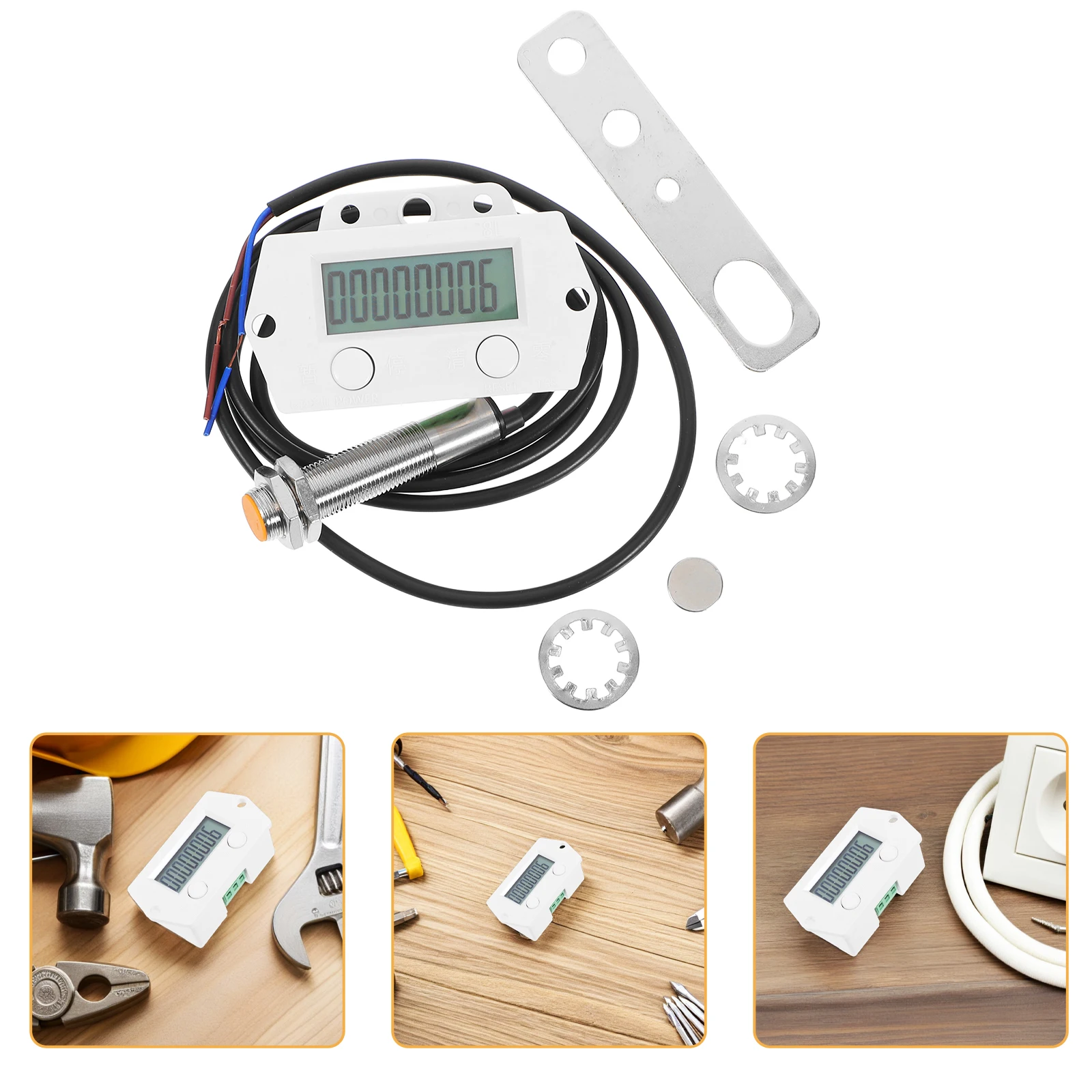 

Digital Counter Industrial Counting Tool Magnetic Induction Electronic Punch Machine Reliable Data Mechanical Processing Stable