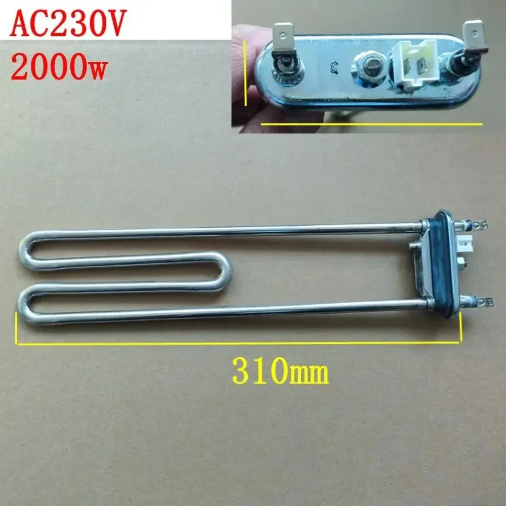 Washing Machine Heating Tube long165mm 230mm 240mm 310mm AC230V 1800W 2000W Heater Wire Washer Parts