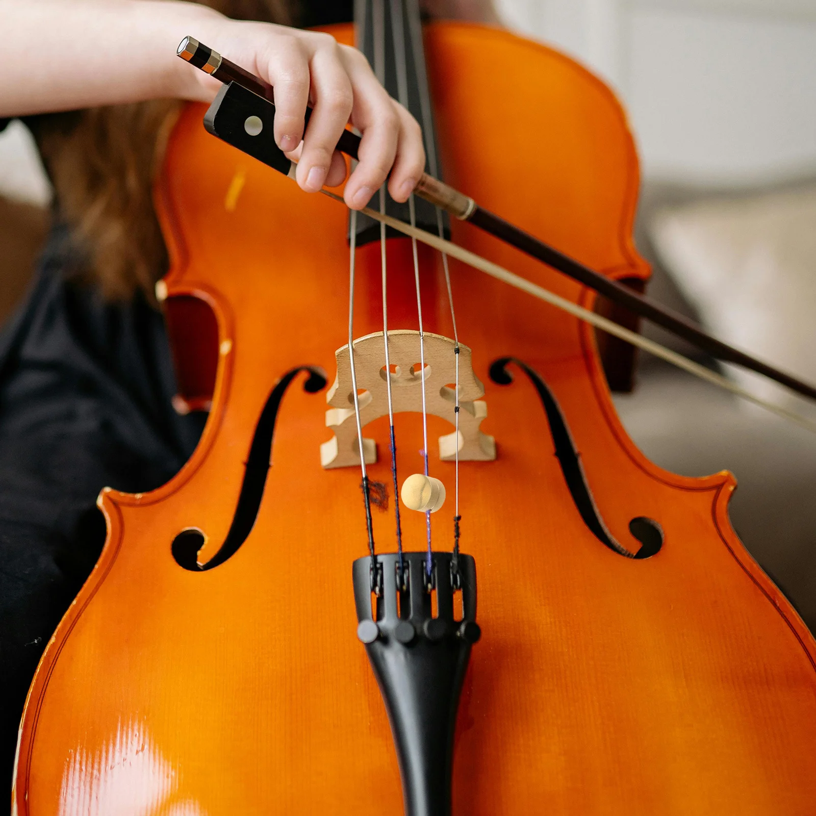 

Brass Wolf Tone Cello Durable Brass Cylinder Design Wolf Tone Dampener for Cello Practice Performance Instrument Tools