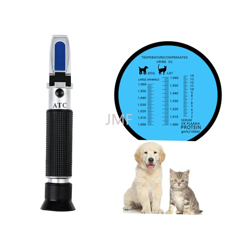 Veterinaria Urine Specific Gravity Refractometer Animal Hydrometer Dog Cat Protein Urea Hemoglobin Tester Veterinary Equipment