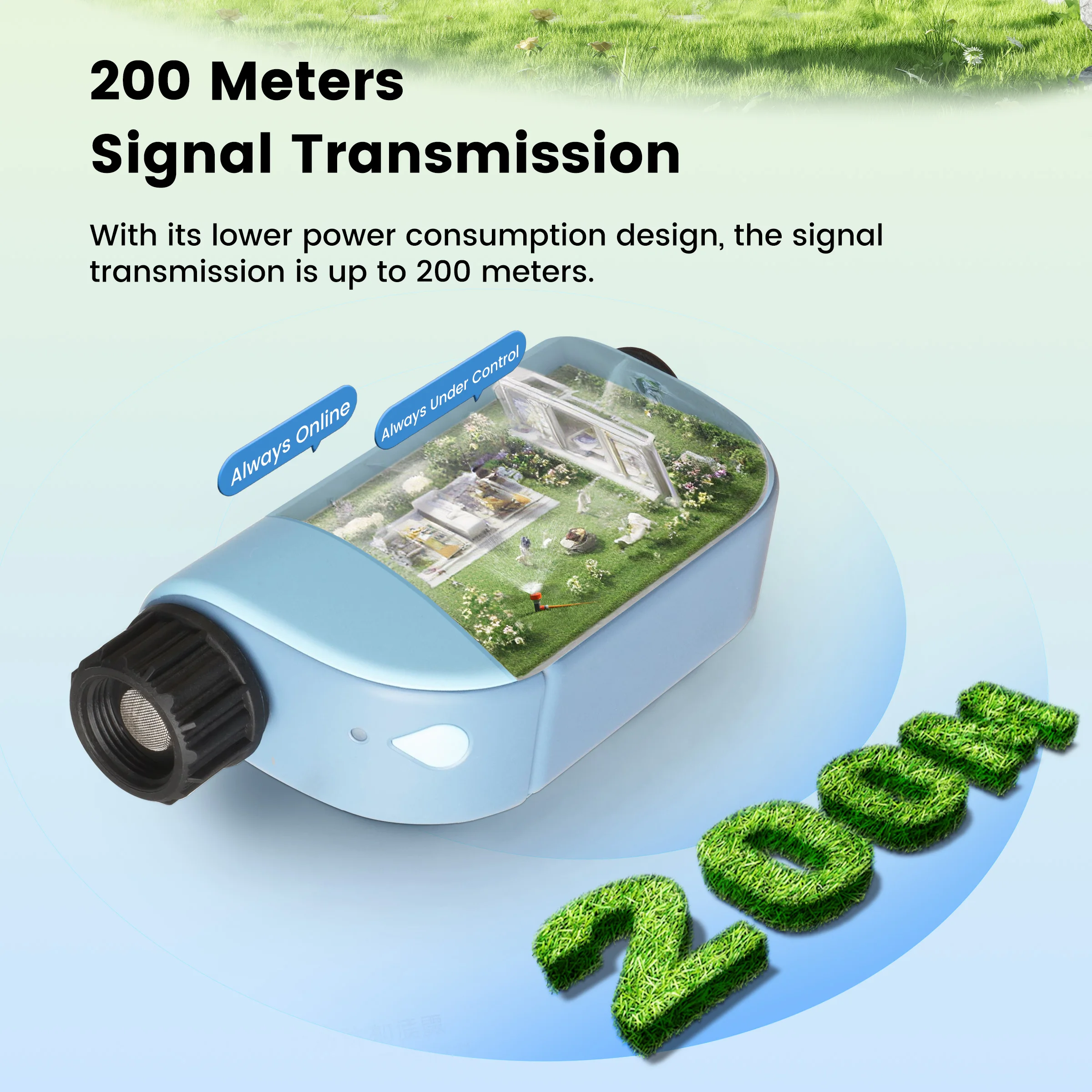 GIRIER Tuya WiFi Water Timer for Garden Hose Smart Programmable Sprinkler Timer for Drip Irrigation Works Alexa No Hub Required