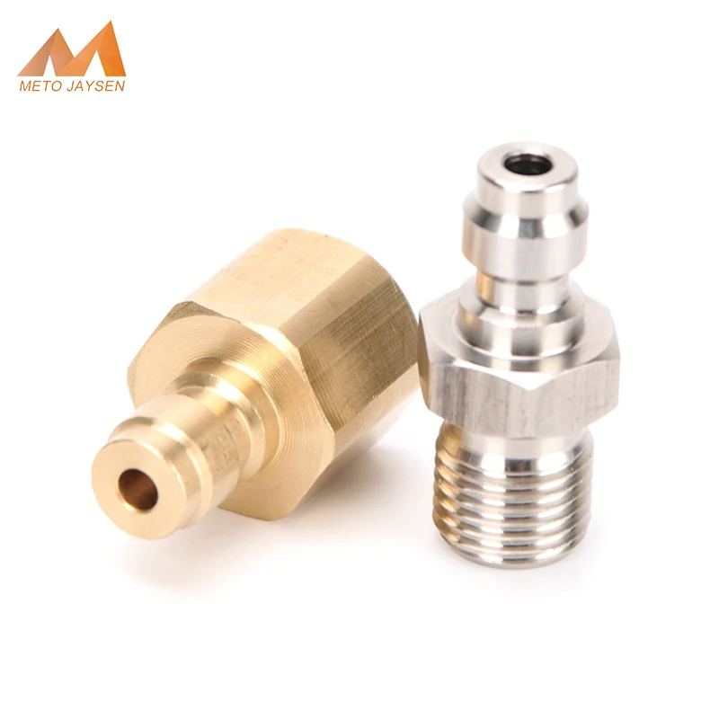 

8mm 1/8NPT Quick Female Plug 1/8BSPP Male Plug High Pressure Coupler Fittings M10x1 Air Socket 4500Psi 2pcs/set