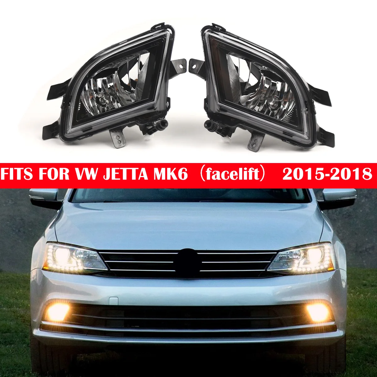 

Подходит для 2015, 2016, 2017,2018 OEM 5C7941699Q 5C7941700Q Volkswagen Sagitar Jatta MK6, аксессуары для передних противотуманных фар подходят