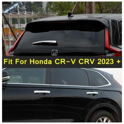 Acessórios exteriores cromados apto para honda CR-V crv 2023 2024 maçaneta da porta lateral/tronco traseiro janela pára-brisa limpador capa guarnição