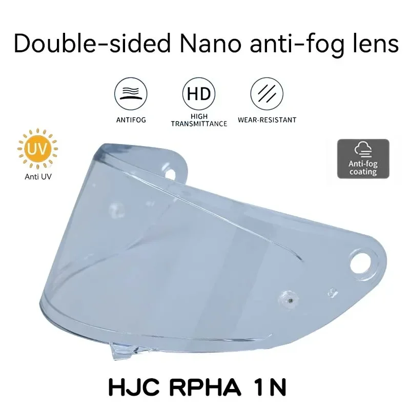 Helmet Visor for HJC RPHA 1N  Motorcycle Double-sided Nano Anti-fog Lens Shield Motorbike Winter lenses Accessorie Glasses