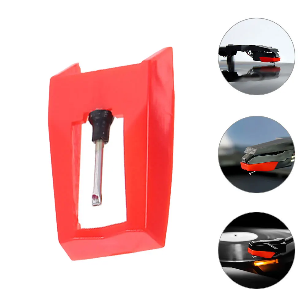 

2Pcs Black Vinyl Record Player Stylus Needle Replacement High Precision Sound Needle for Turntable Cartridge