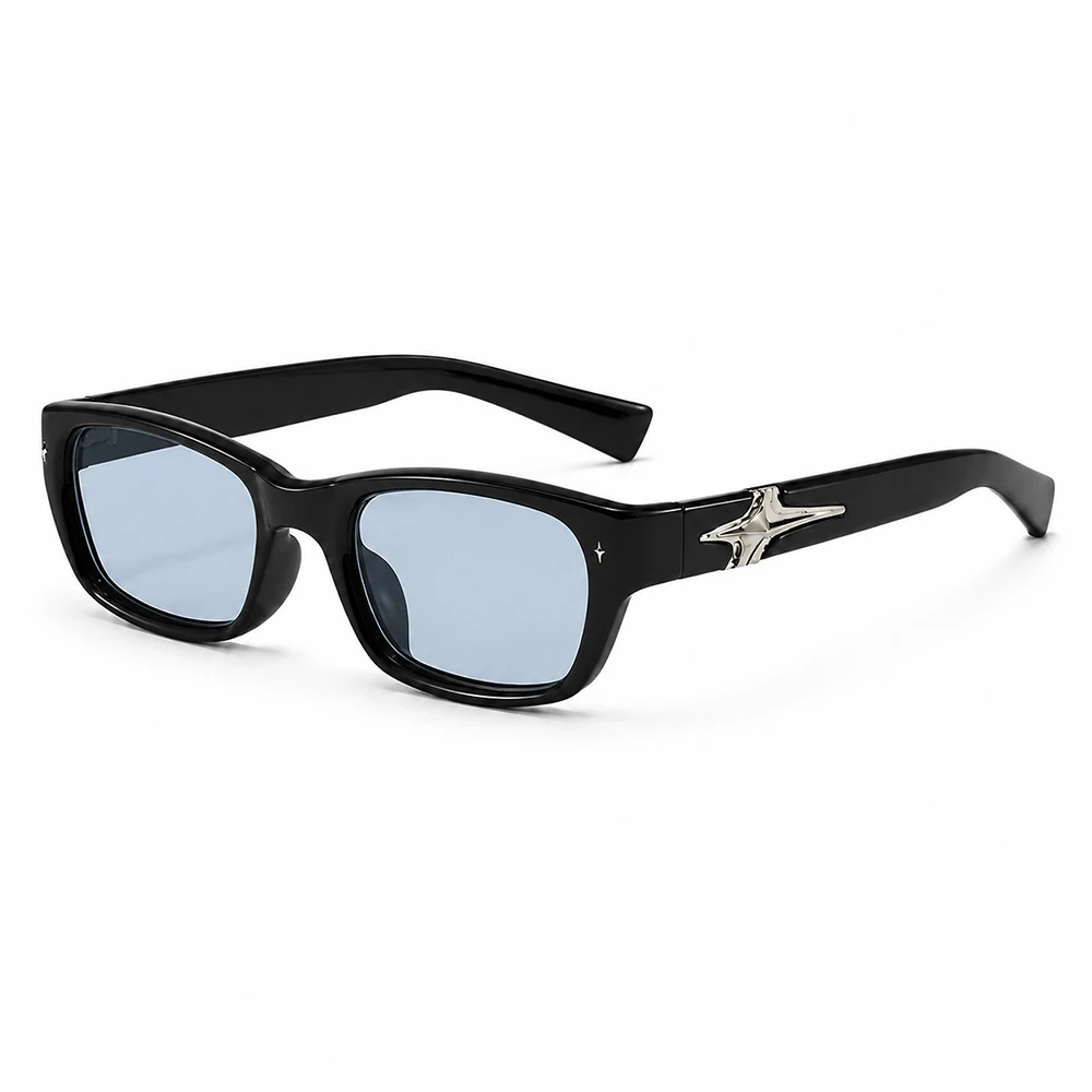 Neue Y2K Punk Star Square Sonnenbrille für Männer und Frauen Luxus Designer UV400 Schutz Retro Reise Outdoor Sonnenbrillen ﻿ – Detail 8