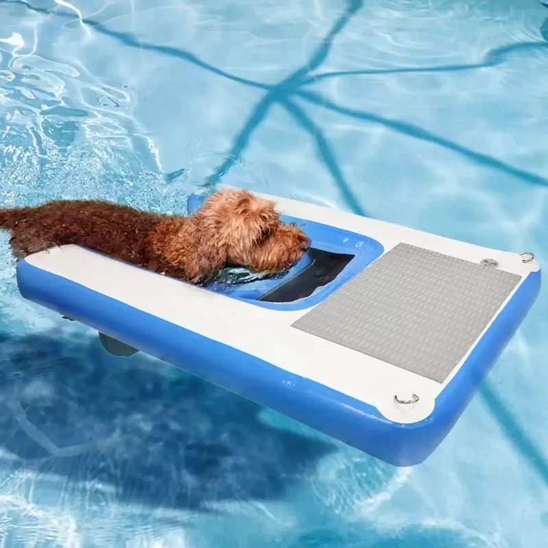 Inflatable Pet Water Auxiliary Board Dog Climbing Ladder for Yacht Surfing Water Entertainment Pet Swimming Accessory