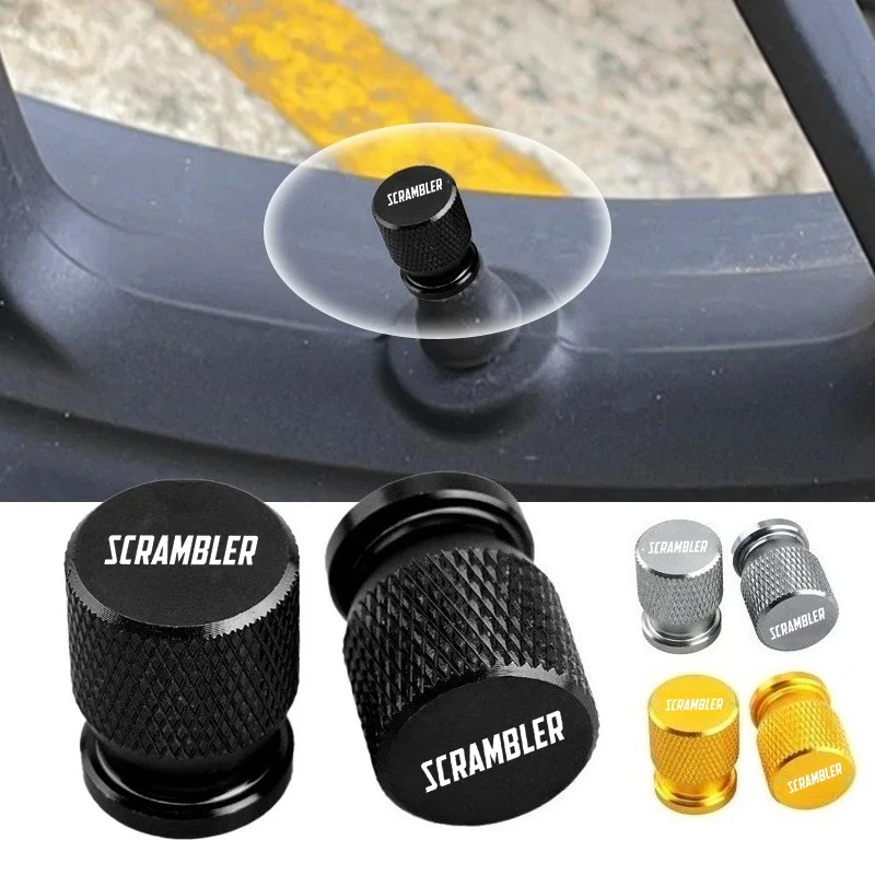 

2Pcs Motorcycle Accessories Tire Valve Air Port Stem Cover Caps For Ducati Scrambler 400 800 1100 Scrambler1100/800/400