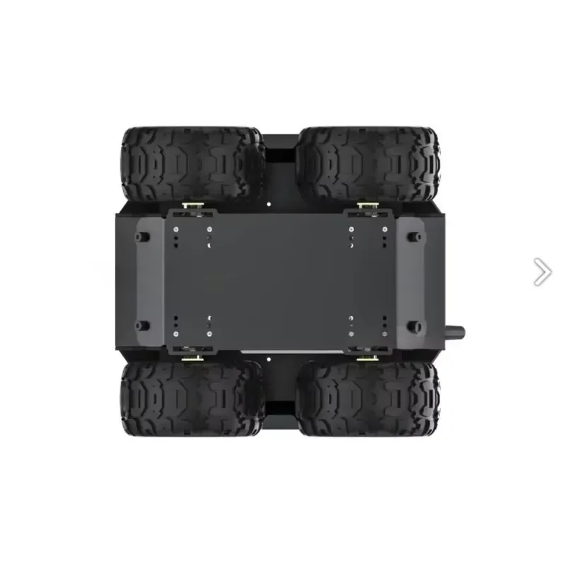 for 4WD Metal Robot Chassis with Rubber Tires 0.91 inch Screen Flexible Mobile Platform for Onboard Programmable Educational