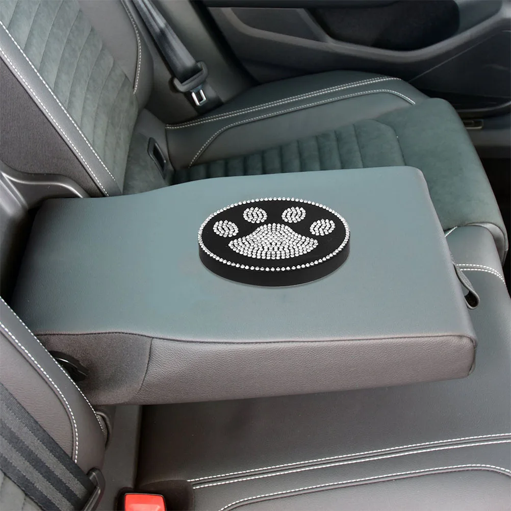 

4Pcs Bling Car Cup Holder Coasters Rhinestone-Embedded Soft Gel Foot Shape Non-Slip Drink Holder Pads Car Decor Accessories