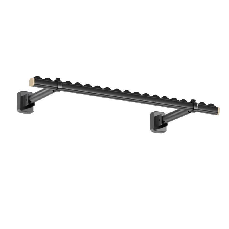 شرفة منزلية، قضيب تعليق الملابس الثابتة، رف تجفيف الملابس القابل للطي، قضيب تعليق مقاوم للرياح #4