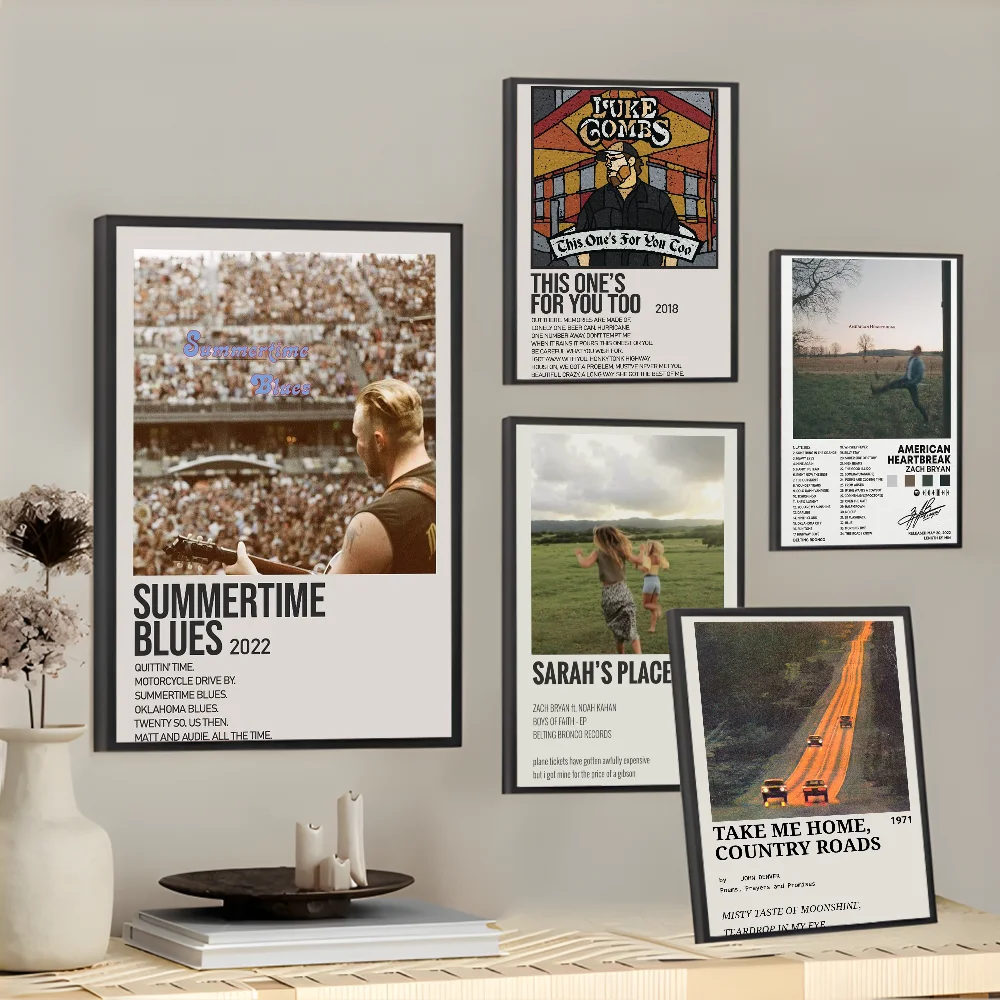 

Hip Hop Rapper Music Album Zach Bryan Poster Wall art print art suitable for living room bedroom bar parlor home decoration gift