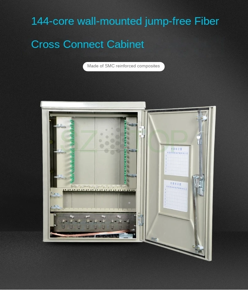 

144 core Optical Cable Distribution Cabinet SC SMC optical cable distribution line side welding cabinet FC APC CATV customized