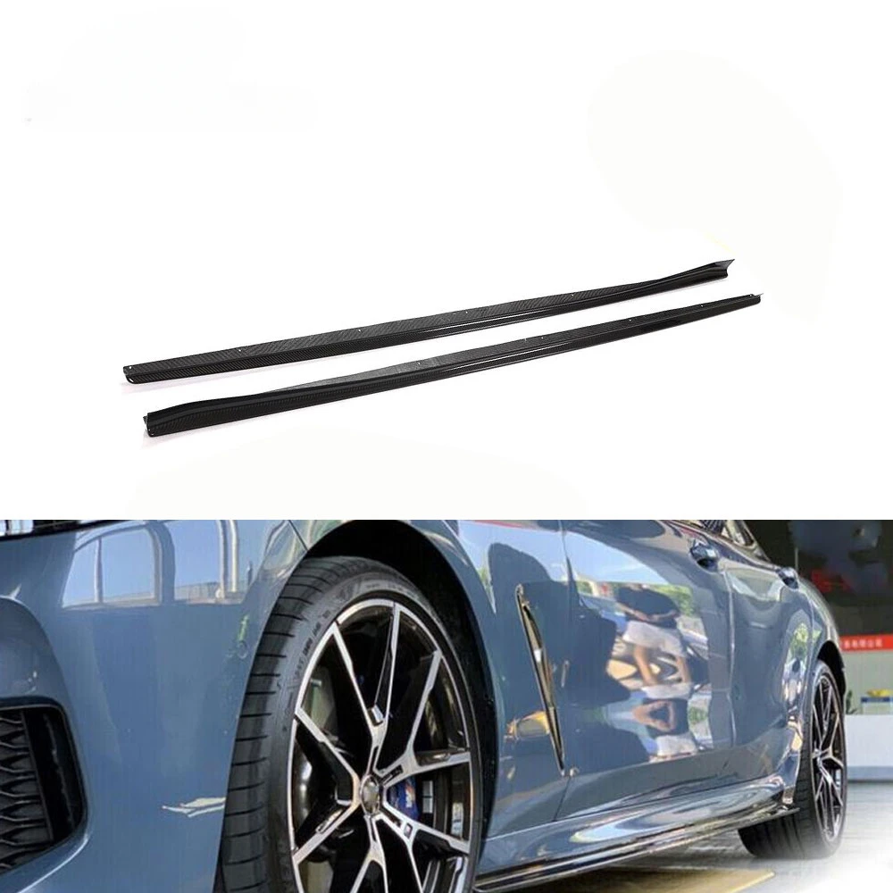 

Prepreg Carbon Fiber M850i Side Skirts Extension for BMW 8 Series G16 Msport F93 M8 2018 2022 4-door sedan