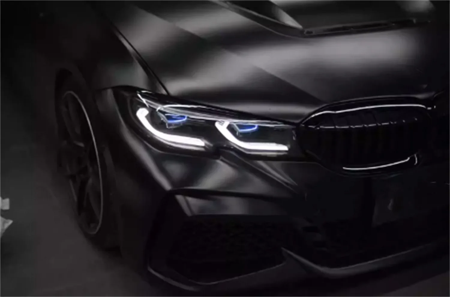 Car Front LED Headlight Smoked Black Headlamp for BMW 3 Series 340 Daytime running light High low beam turn signal