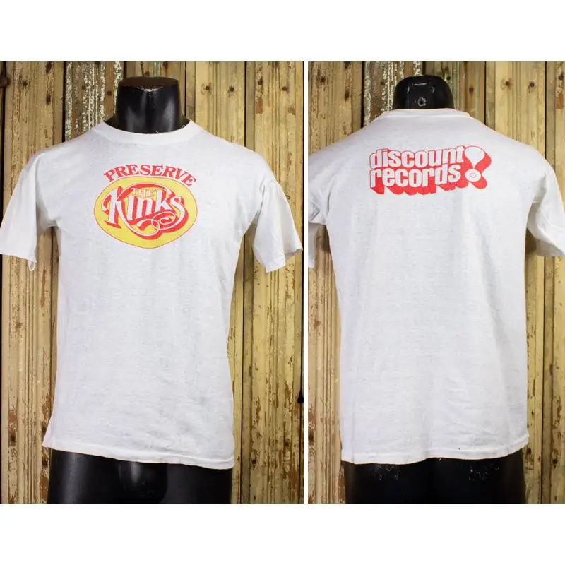 Vintage The Kinks Preserve Concert T Shirt 70S White