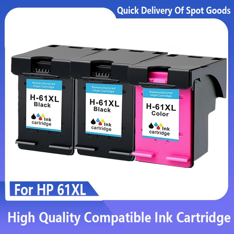 Cartucho de tinta para impresora HP 61XL, recambio de tinta Compatible con hp61, hp 61 Envy 4500, 4502, 5530, 1050, Deskjet 2050, 3050, 3054, 3000,