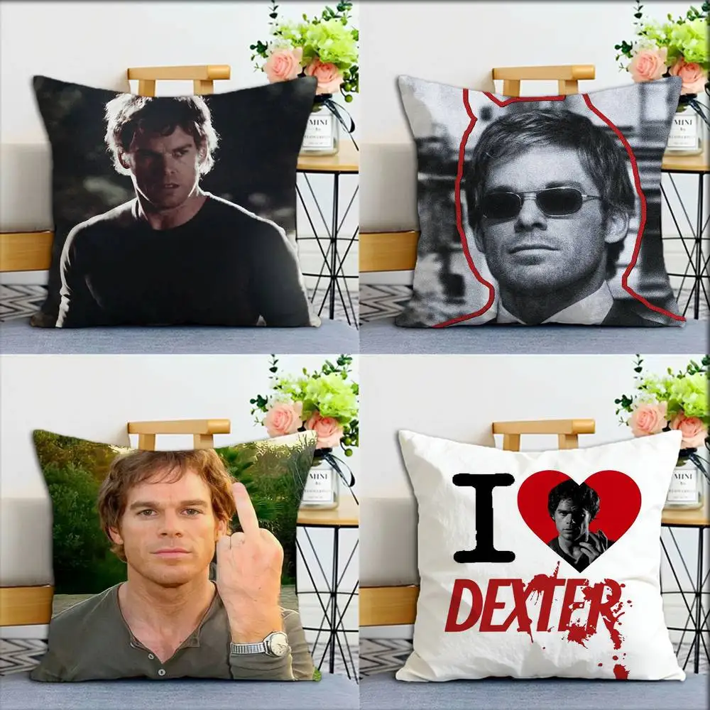 D-Dexter Morgan World Various Sizes Square Pillow Case For Car Home Bedchamber Decor