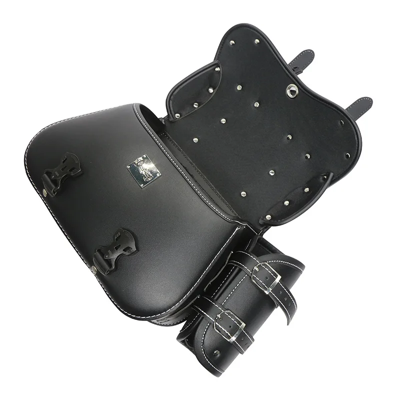 

G735 Vintage Bike Electric Car Hanging Bag PU Material Motorcycle Side Box Satchel