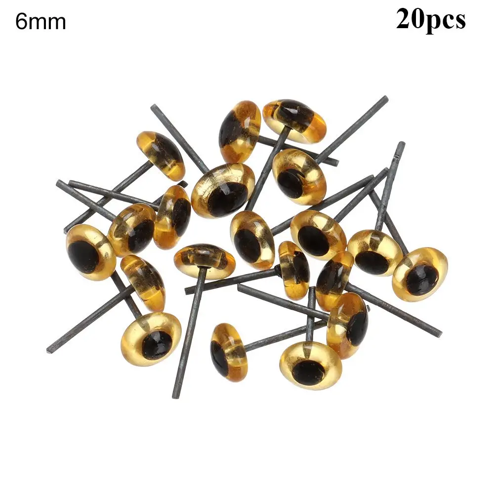 3/4/5/6/7/8/9/10/11/12mm Transparent Glass Eyes Bears Needle Felting Dolls Accessories Animals Puppets making