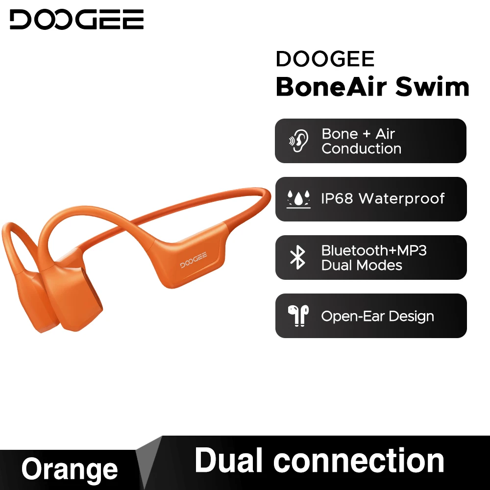DOOGEE BoneAir Swim 骨伝導ヘッドホン Bluetooth 5.4 ワイヤレス