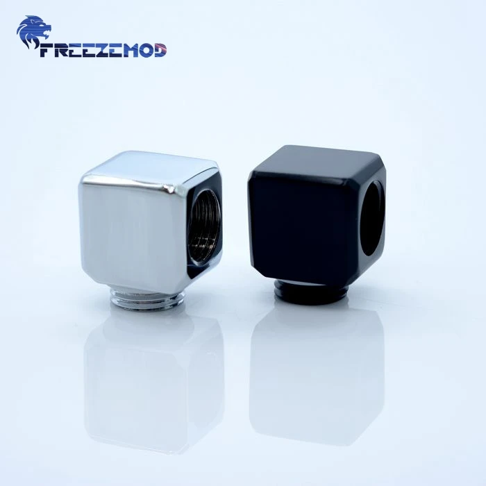 Squar 90 Degree Elbow Fitting Cube Elbow Adapter 90 Angle Double Internal G1/4 Thread MOD Computer Water Cooler Cuboid