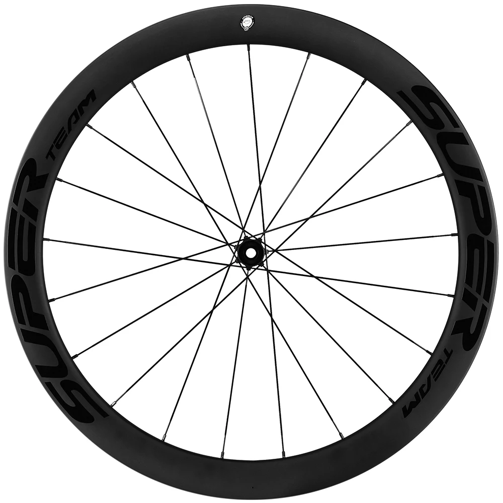 SUPERTEAM Disc Brake 700C Carbon Wheels Center Lock/6 Bolt Road Bike Wheels UCI Quality Road Racing Wheelset