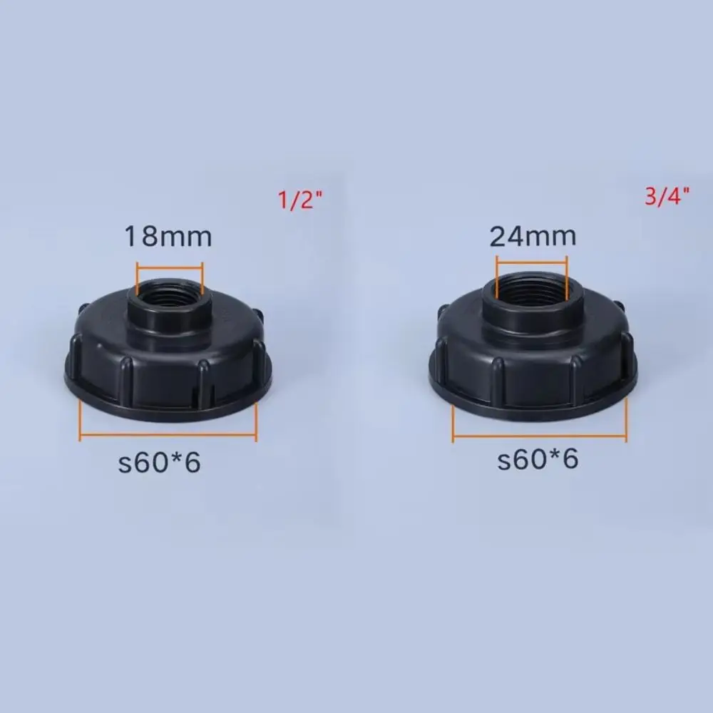 

S60x6 Coarse Thread IBC Water Tank Adapter 1/2'' 3/4'' 1" Quick Connect Hose Switch Faucets Hose Faucet Connector Durable