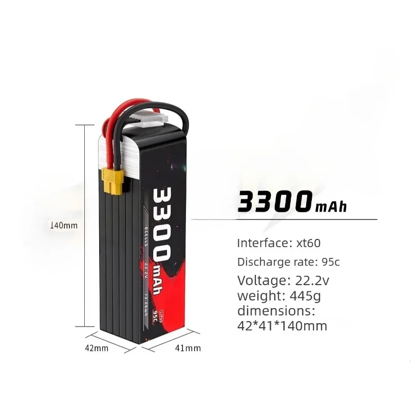 For GEPRC Storm 6S 3300mAh with XT60 Plug 5000mAh 5600mAh with XT90S Plug 95C Lipo Battery for Quadcopters Accessories