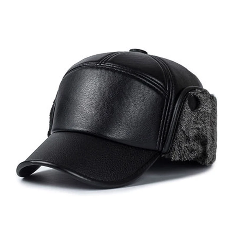 Boné de beisebol mais grosso com protetores para os ouvidos, snapback, protetor auricular, chapéu pai quente de alta qualidade, confortável chapéu velho, inverno