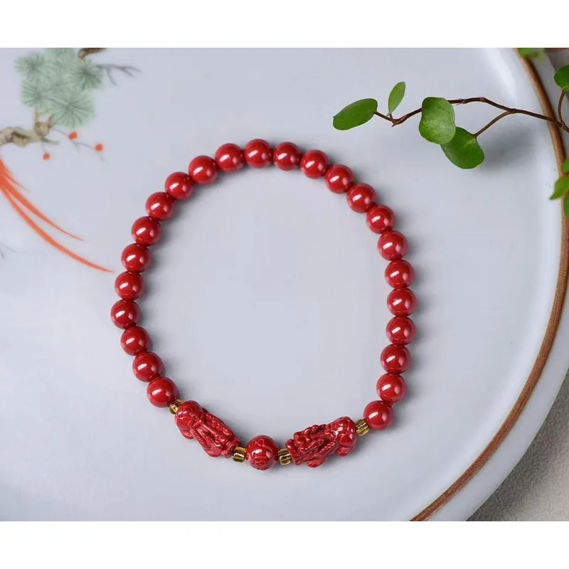 High-content natural imperial sand single-loop bracelet, simple and elegant in design