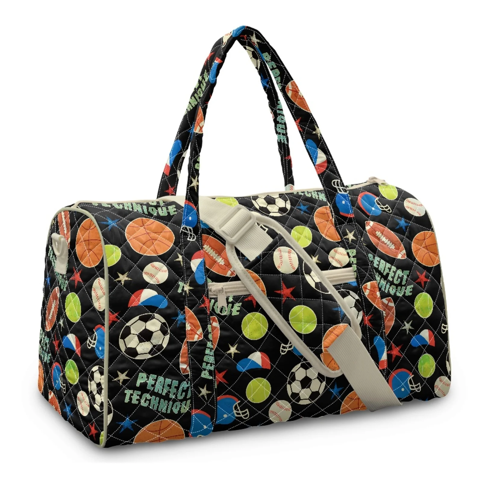 Coloranimal Sports Equipment Large Capacity Gym Bags for Yoga Polyester Quilted Tote Bag New Trend