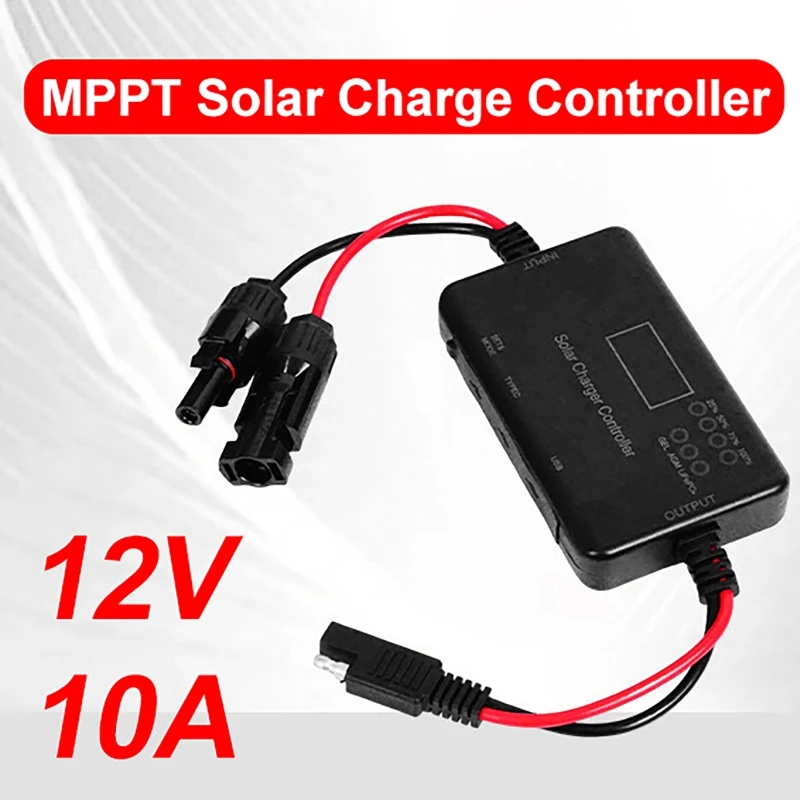 Solar Controllers With USB And Type-C Outports Solar Panel Chargers Regulator Efficient Charging Solar Charge Controller 10A 12V