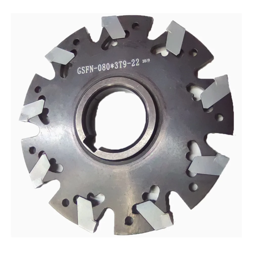 

CNC saw blade milling cutter head equipped with Iskar GFN 3mm thin three-sided milling cutter shank, disposable milling insert