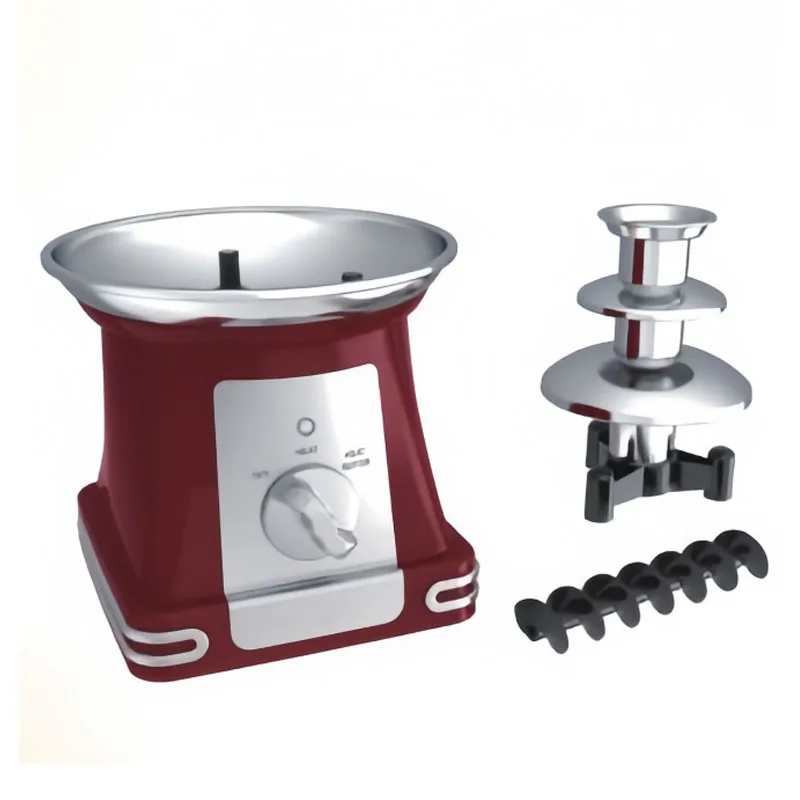 Popular 3 Tier Electric Chocolate Fondue Fountain Machine for Parties Dip Strawberries Apple Vegetables Chocolate Fountain
