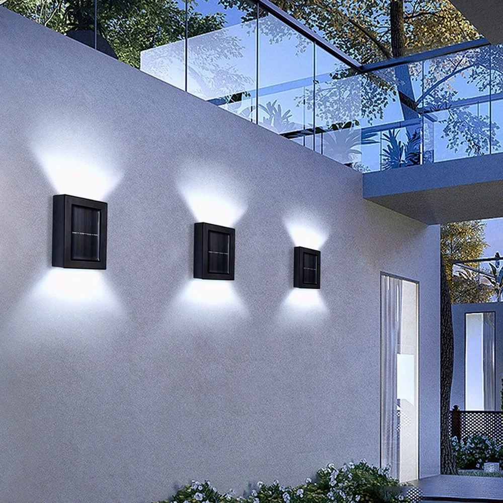 Lámpara de pared potente para exteriores, luz Led Solar para jardín, interior, dormitorio, sala de estar, escaleras, decoración impermeable IP65