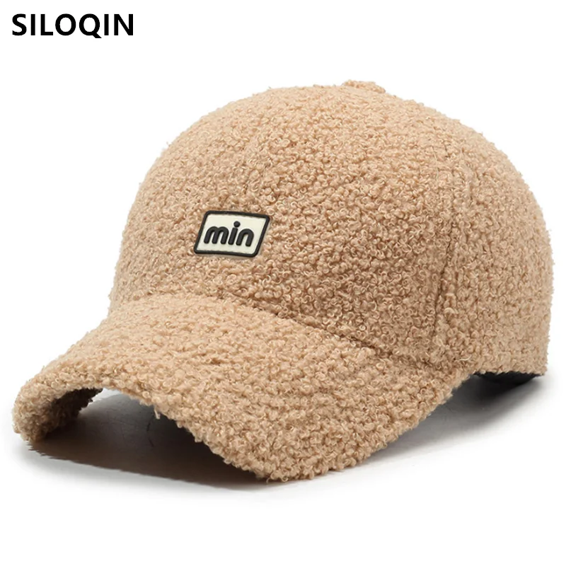 

2024 New Winter Fashion Personality Warm Baseball Caps For Women Teddy Velvet Letter Embroidery Hip Hop Party Hats Snapback Cap