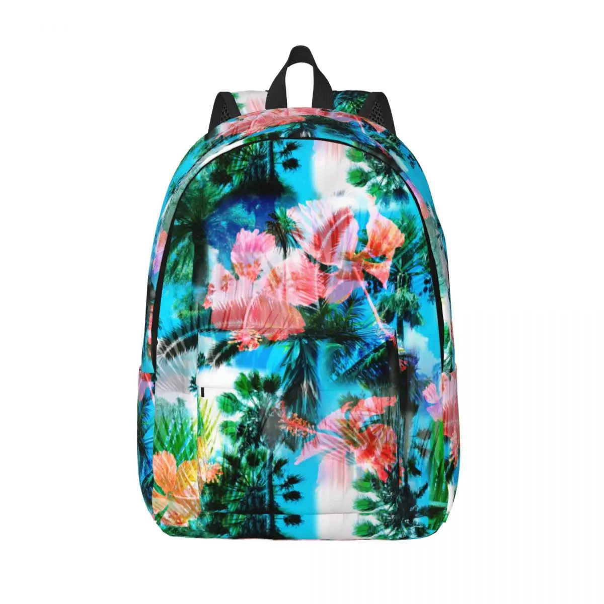 

Colorful Hawaii Style Leaf Backpack for Boy Girl Kids Student School Bookbag Canvas Daypack Preschool Kindergarten Bag Outdoor