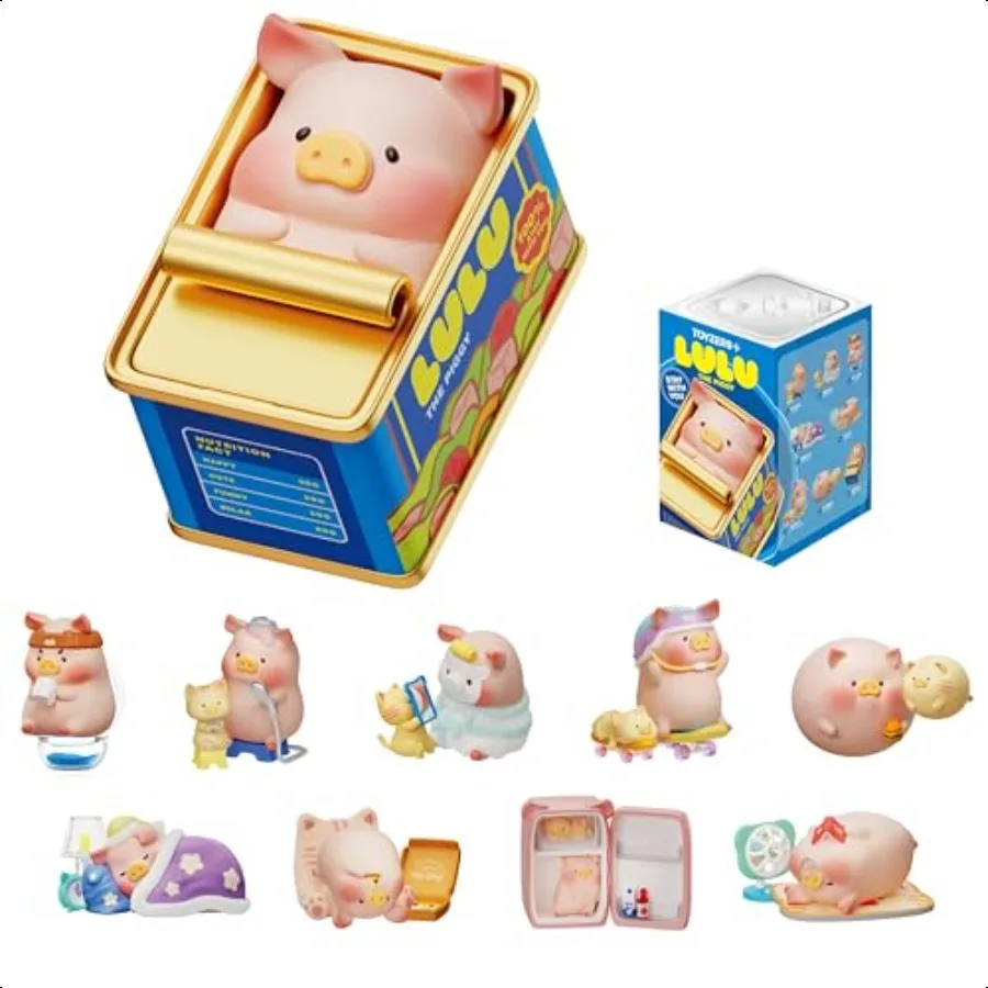 

Lulu The Piggy Blind Box Figures Stay with You Series Blind Boxes Mystery Box Cute Animal Figurines Collectible Toys Home Decor
