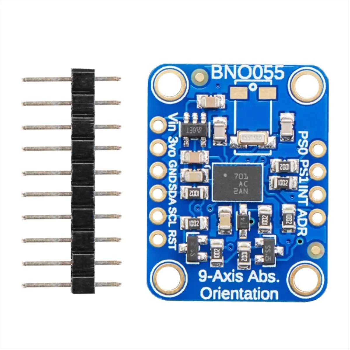 2026 Trend BNO055 9-DOF Breakout Sensor Module SiP Accelerometer Gyroscope Triaxial Geomagnetic Magnetometer