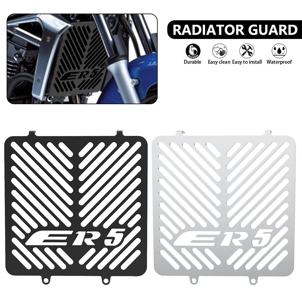 

Motorcycle Radiator Grille Guard Cover Protection Protector For Kawasaki ER-5 ER 5 1997-2006 2005 2004 2003 2002 2001 2000 ER5