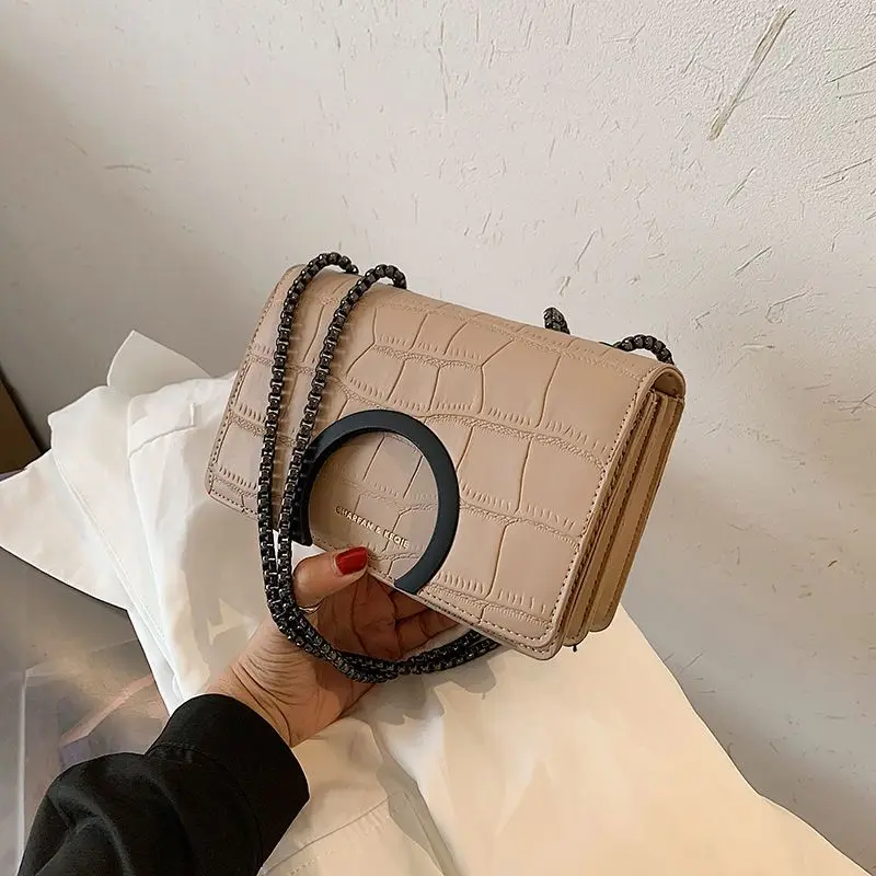 2024 New Designer Shoulder Bag Fashion Chain Small Square Bag for Women Versatile Shoulder Crossbody Bag Wallet for Women