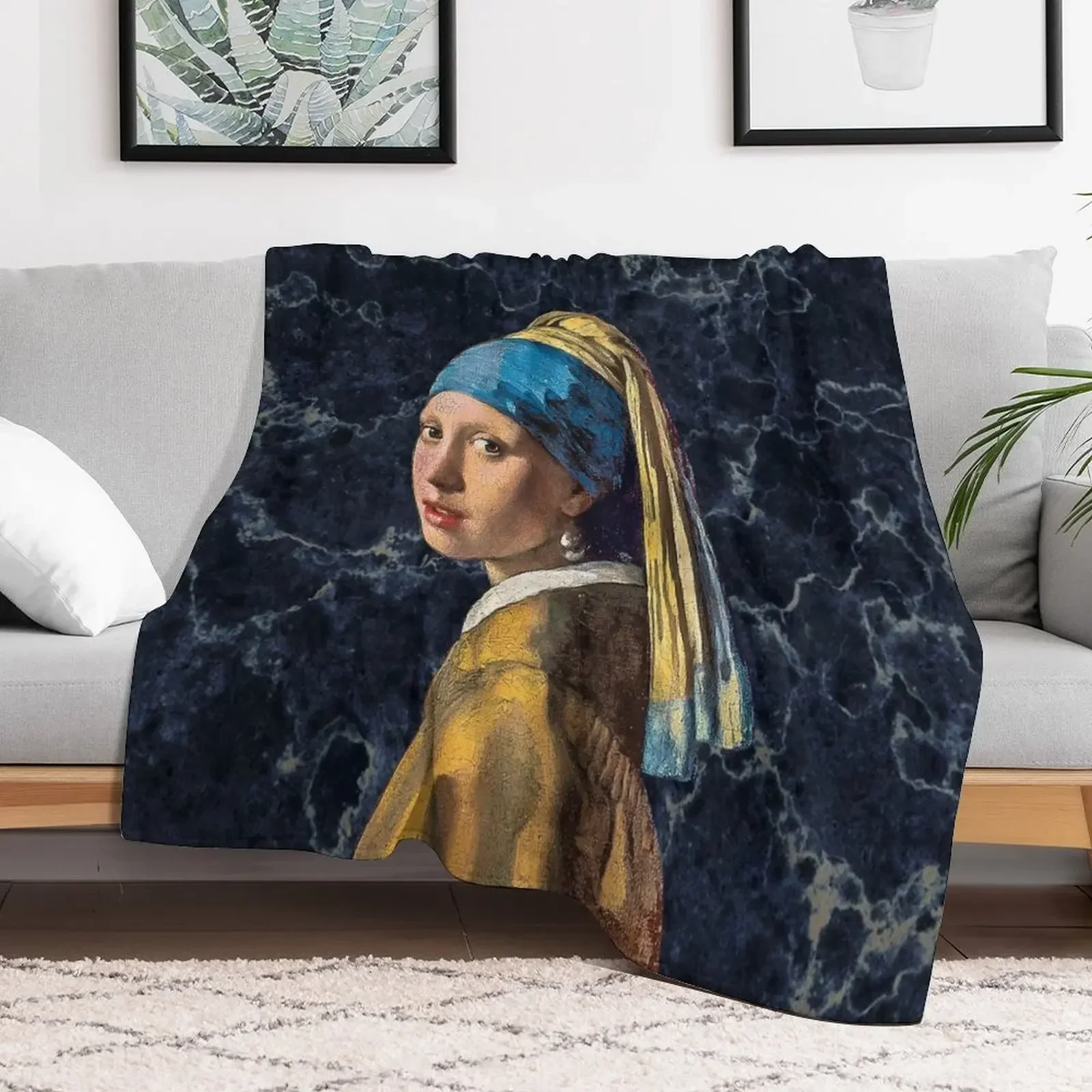

Girl with a pearl earring Throw Blanket Blankets For Baby Warm Soft Beds Blankets
