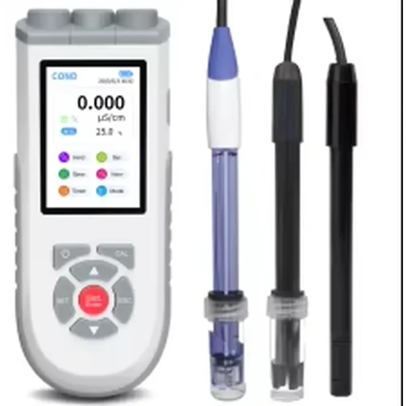 Laboratory Handheld Temperature Tester Digital pH Meter Portable Meter PH/Conductivity/Dissolved Meter Tester