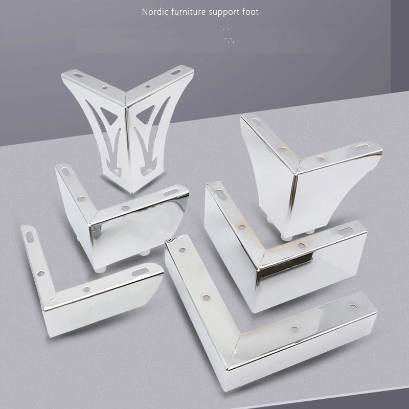 

Simplified Silver Sofa Legs TV Cabinet Metal Feet Nordic Furniture Supports