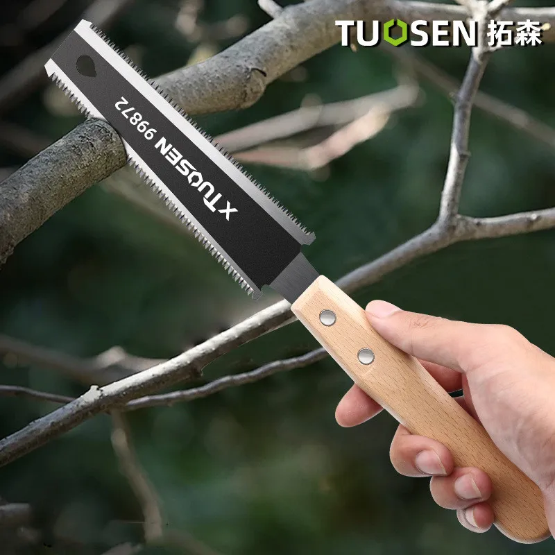 منشار يدوي منزلي، منشار نجارة صغير بأسنان دقيقة، أداة قطع يدوية محمولة لفرع شجرة الخشب والمشروعات التي تصنعها بنفسك