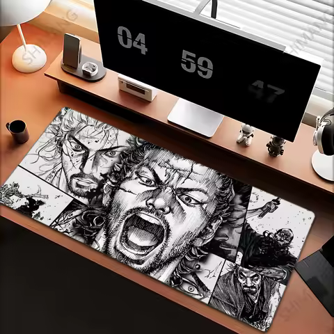 Japan Samurai Mouse Pad Laptop Vagabond Manga Keyboard Pad XXL Anime Mousepad PC Gaming Accessories Desk Mat Game Cabinet Carpet